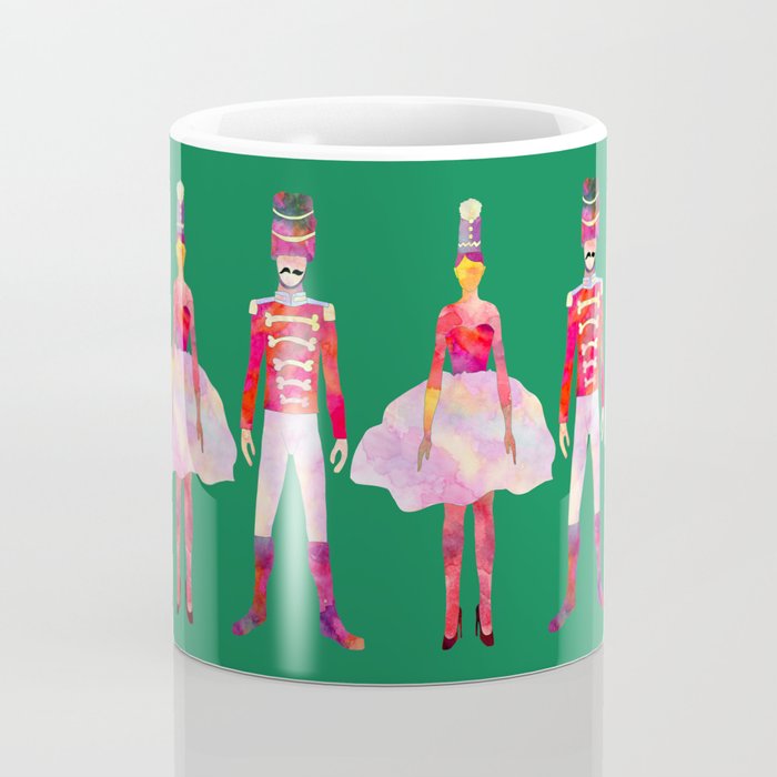 Nutcracker Ballet - Candy Cane Green Coffee Mug Gallery Image 4