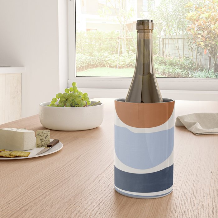 Modern Abstract Minimal Shapes 219 Wine Chiller Gallery Image 4