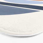 Modern Abstract Minimal Shapes 219 Bath Mat Gallery Image 3