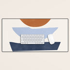 Modern Abstract Minimal Shapes 219 Desk Mat Gallery Image 1