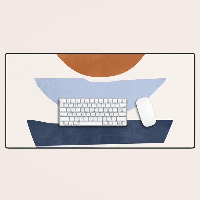 Modern Abstract Minimal Shapes 219 Desk Mat Gallery Image 1