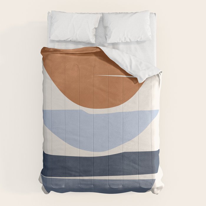 Modern Abstract Minimal Shapes 219 Comforter Gallery Image 6