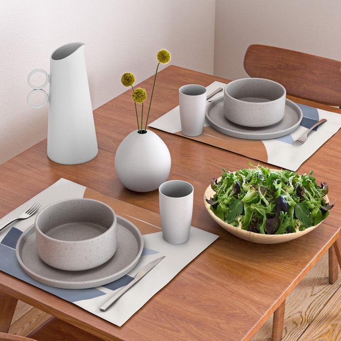 Modern Abstract Minimal Shapes 219 Placemat Gallery Image 2