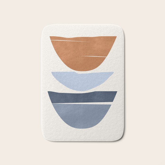 Modern Abstract Minimal Shapes 219 Bath Mat Gallery Image 1