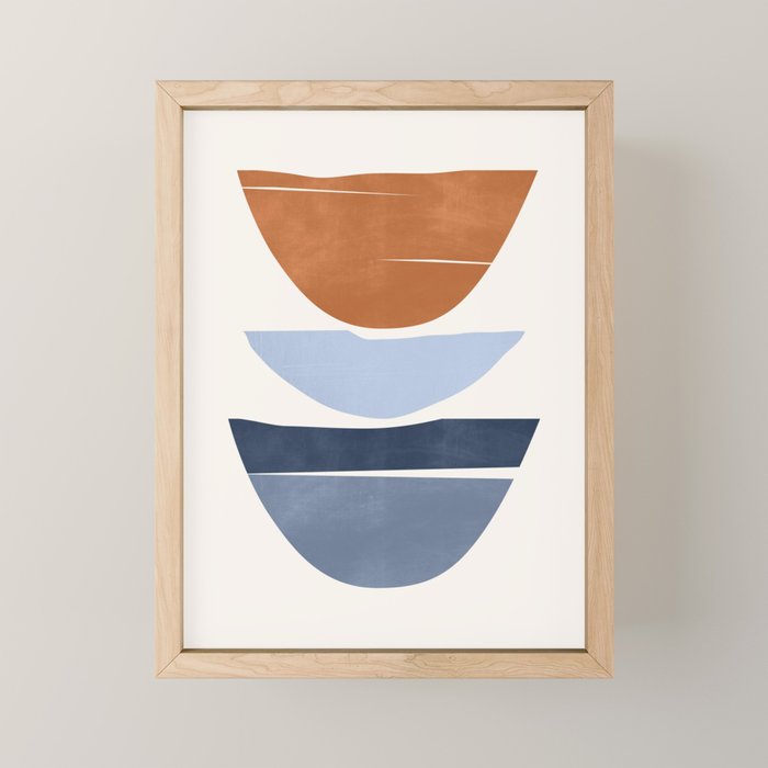 Modern Abstract Minimal Shapes 219 Mini Art Print Gallery Image 1