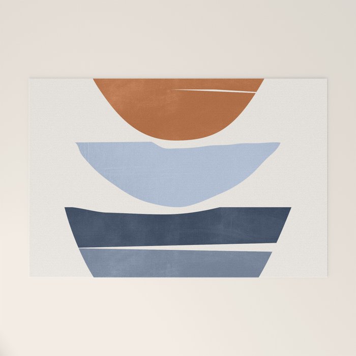 Modern Abstract Minimal Shapes 219 Welcome Mat Gallery Image 1