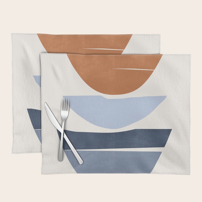 Modern Abstract Minimal Shapes 219 Placemat Gallery Image 1