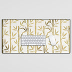 Bamboo Stems - Gold Palette Desk Mat Gallery Image 1