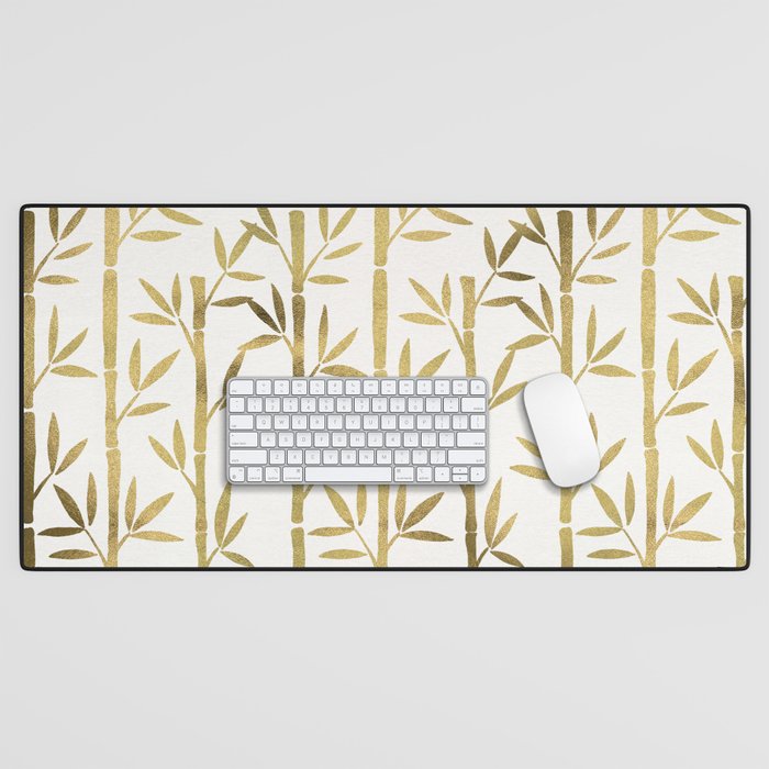 Bamboo Stems - Gold Palette Desk Mat Gallery Image 1