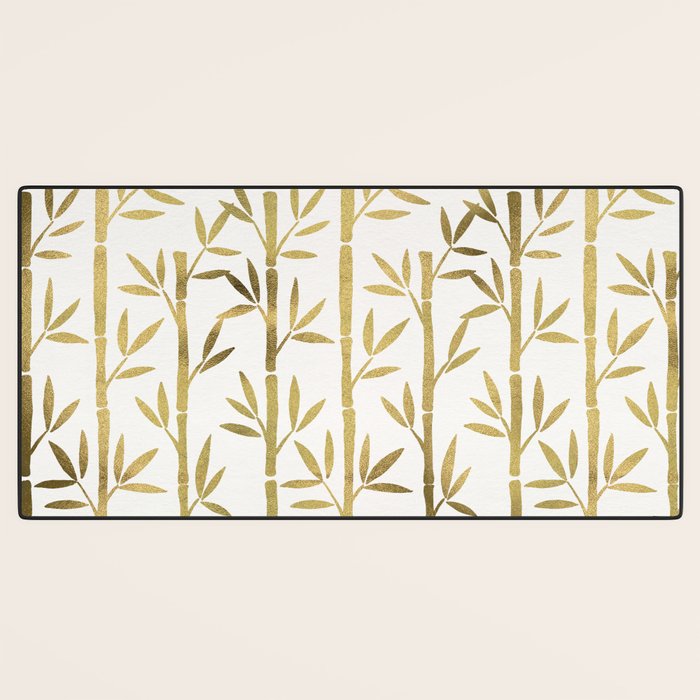 Bamboo Stems - Gold Palette Desk Mat Gallery Image 3