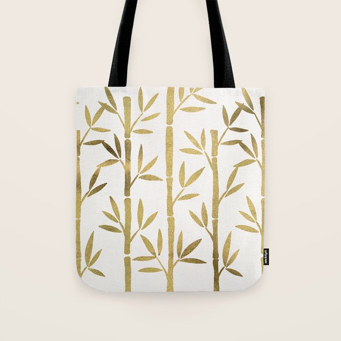 Bamboo Stems - Gold Palette Tote Bag Gallery Image 1