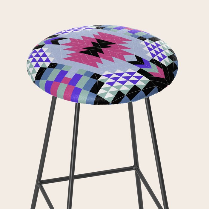 MP Tribal geometric A Stool Gallery Image 2