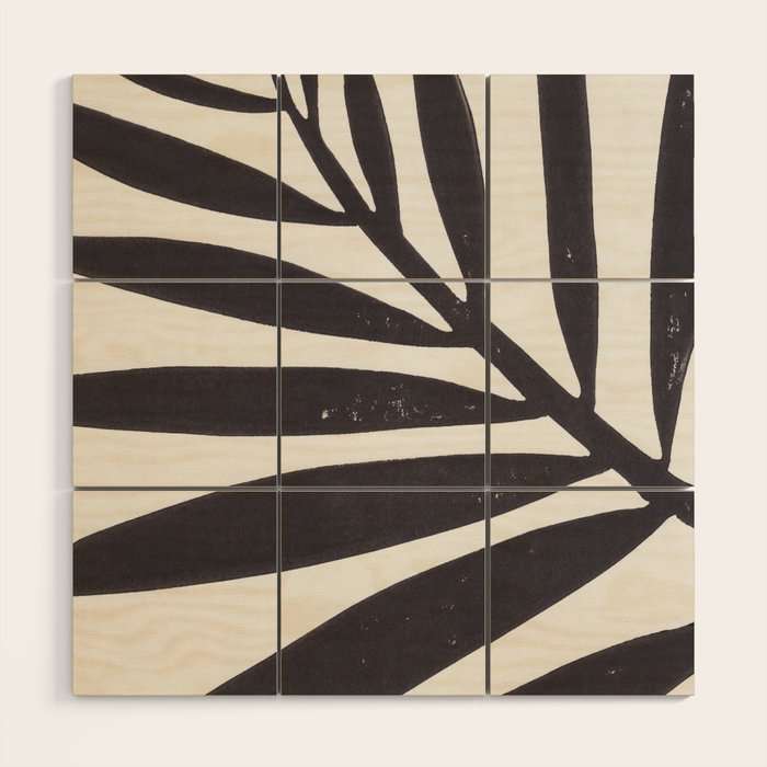 Linocut Branch #2 Wood Wall Art Gallery Image 1