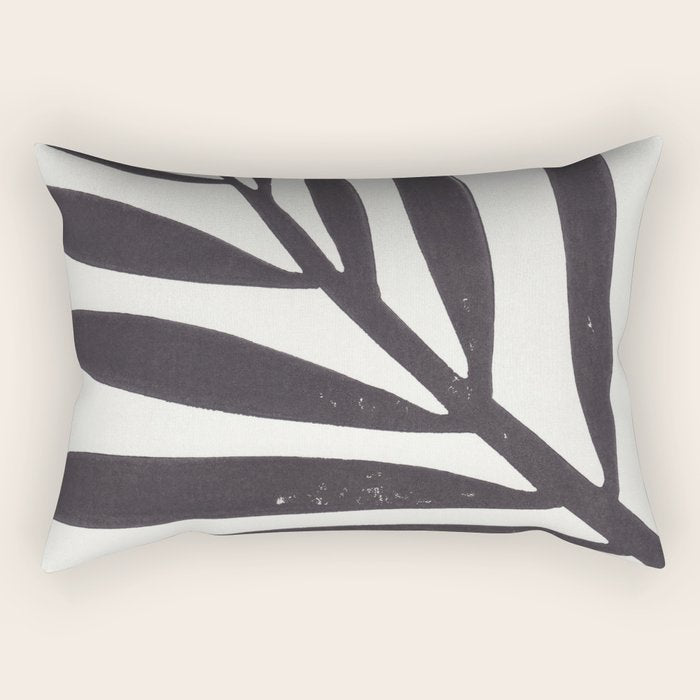 Linocut Branch #2 Rectangular Pillow Gallery Image 2