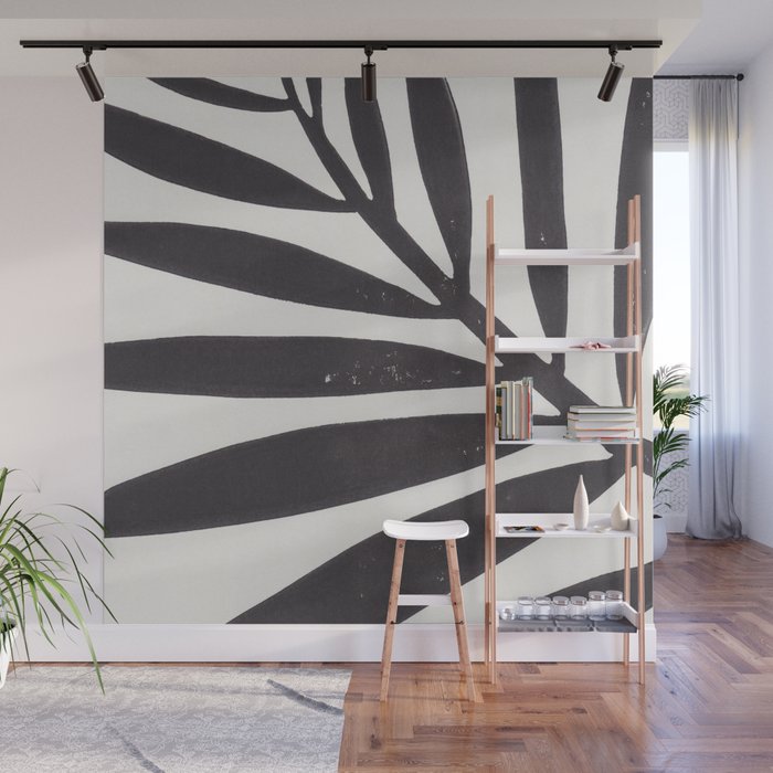Linocut Branch #2 Wall Mural Gallery Image 1