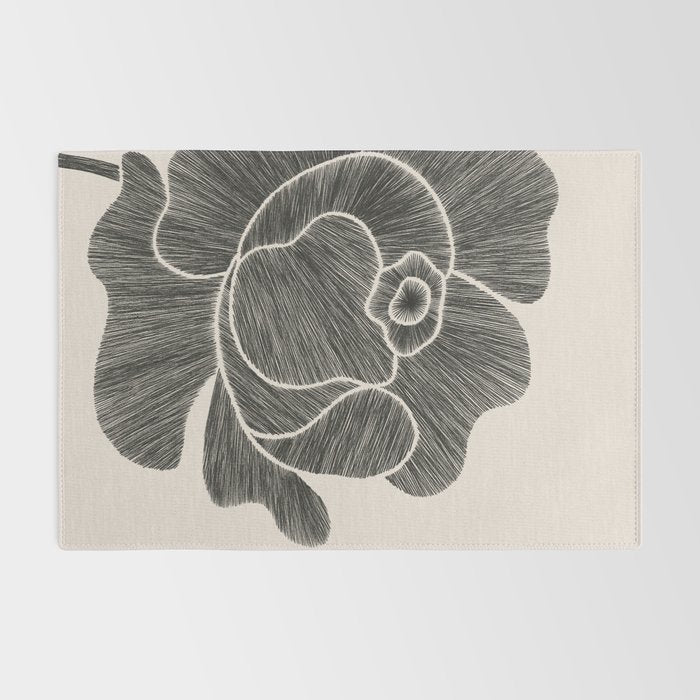 Black Peony II Rug Gallery Image 2