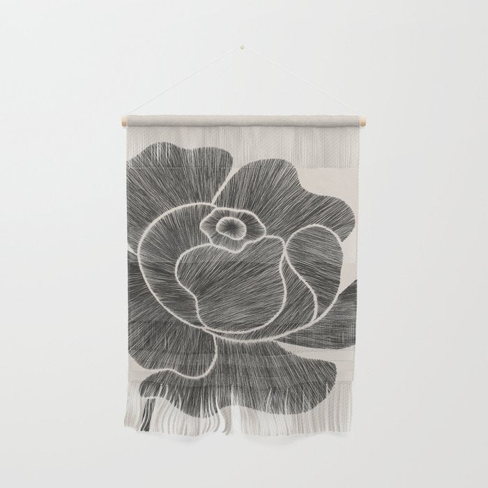 Black Peony II Wall Hanging Gallery Image 1