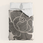 Black Peony II Duvet Cover Gallery Image 6