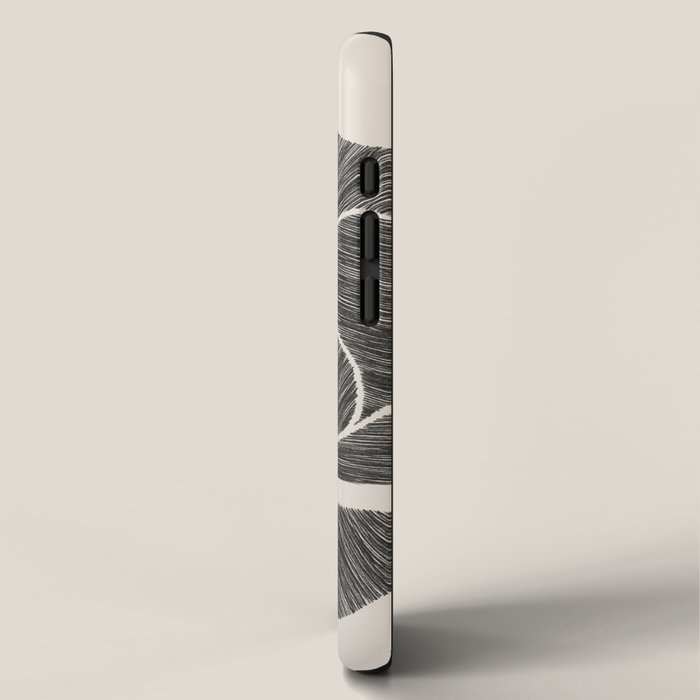 Black Peony II iPhone Case Gallery Image 2