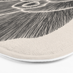 Black Peony II Bath Mat Gallery Image 3