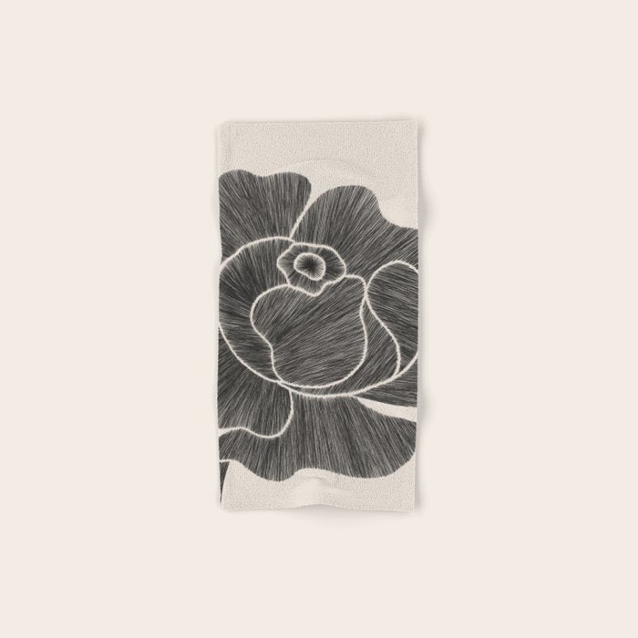 Black Peony II Bath Towel Gallery Image 1