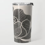 Black Peony II Travel Mug Gallery Image 2