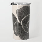 Black Peony II Travel Mug Gallery Image 3