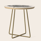 Black Peony II Side Table Gallery Image 1