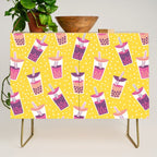 Bubble Tea Boba Pattern Credenza Gallery Image 1