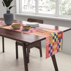 Geometric Composition Colorful Table Runner Gallery Image 2