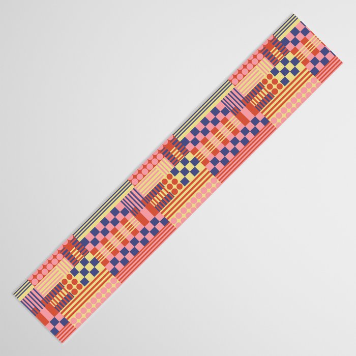 Geometric Composition Colorful Table Runner Gallery Image 3