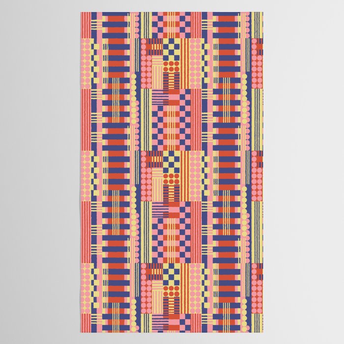 Geometric Composition Colorful Tablecloth Gallery Image 2