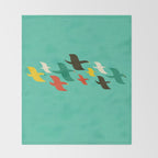 Birds are flying Throw Blanket Gallery Image 2