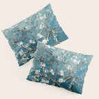 Vincent Van Gogh Almond Blossoms Teal Pillow Sham Gallery Image 3