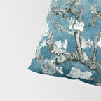 Vincent Van Gogh Almond Blossoms Teal Pillow Sham Gallery Image 4