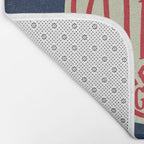 Atlanta Georgia Baseball - Hand Drawn, Script Typography Bath Mat Gallery Image 2