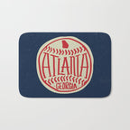 Atlanta Georgia Baseball - Hand Drawn, Script Typography Bath Mat Gallery Image 1