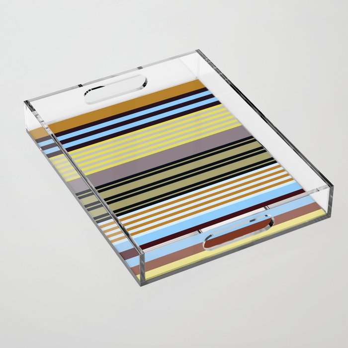 stripe pattern 04 Acrylic Tray Gallery Image 1