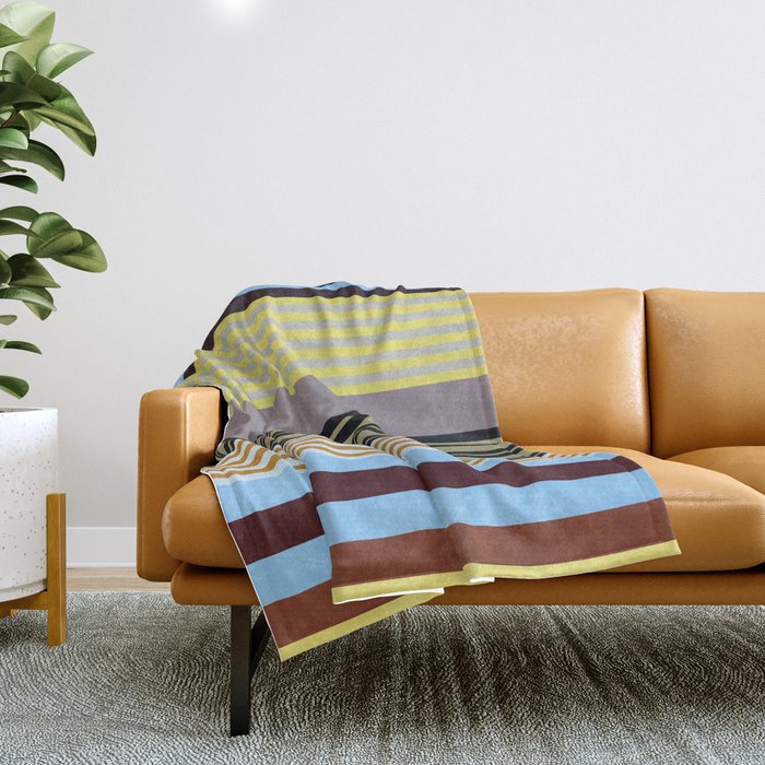 stripe pattern 04 Throw Blanket Gallery Image 1