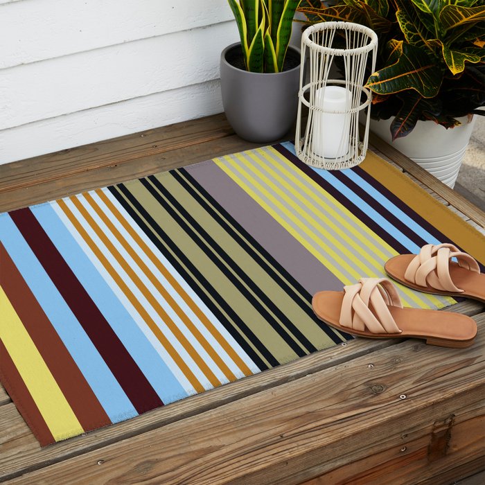 stripe pattern 04 Outdoor Rug Gallery Image 2