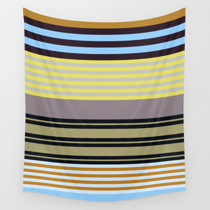stripe pattern 04 Wall Tapestry Gallery Image 4