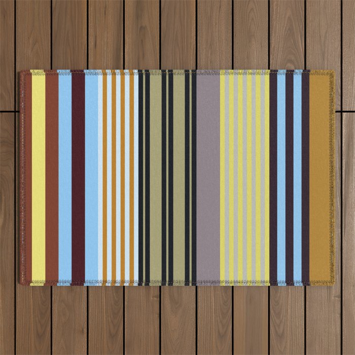 stripe pattern 04 Outdoor Rug Gallery Image 1