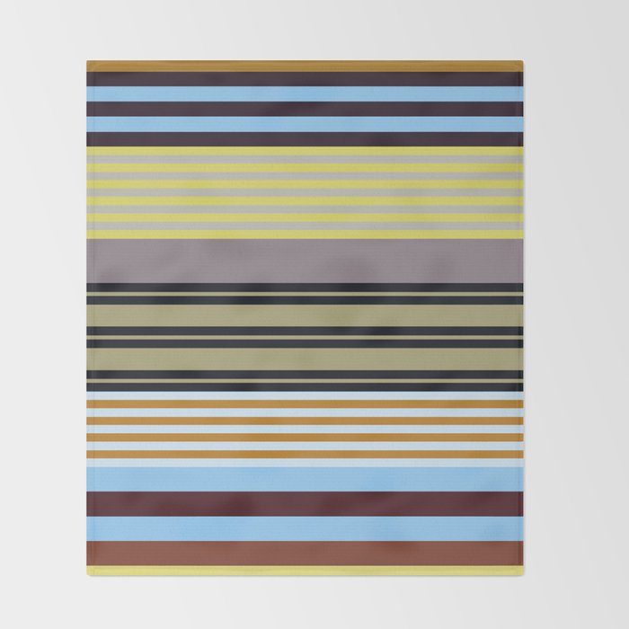 stripe pattern 04 Throw Blanket Gallery Image 2
