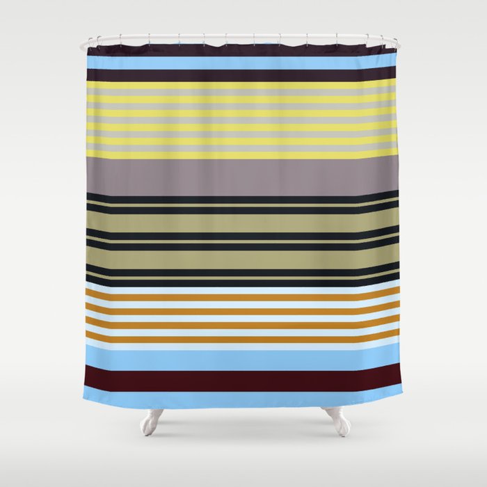 stripe pattern 04 Shower Curtain Gallery Image 1