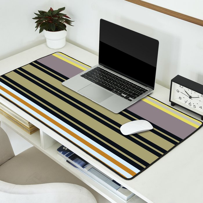 stripe pattern 04 Desk Mat Gallery Image 2