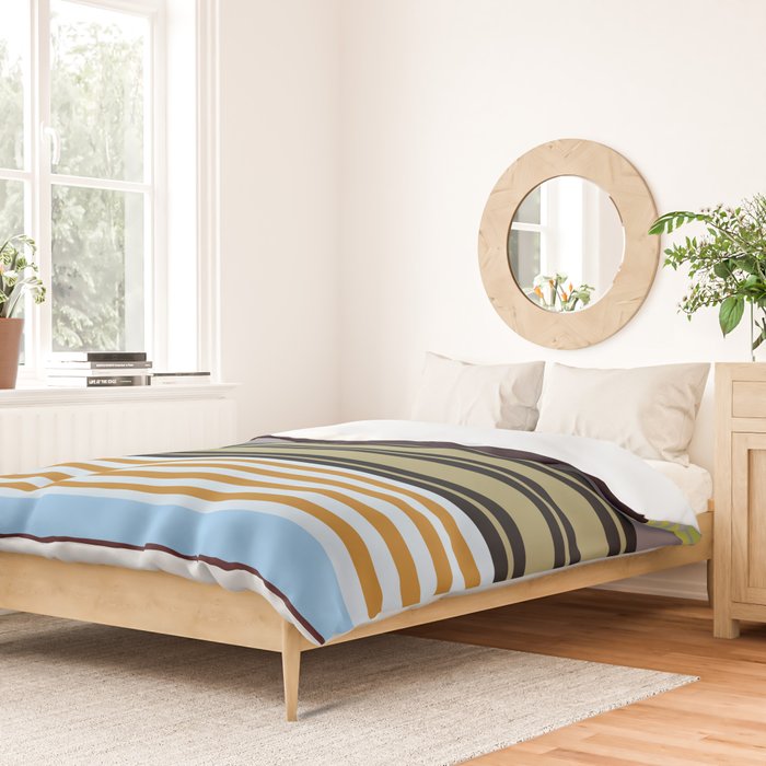 stripe pattern 04 Duvet Cover Gallery Image 2