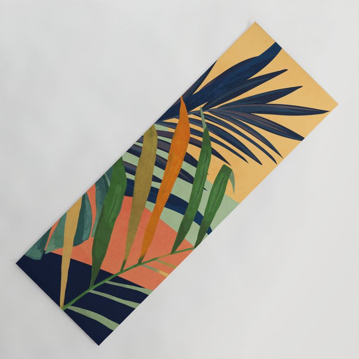 Abstract Art Tropical Leaves 117 Yoga Mat Gallery Image 1