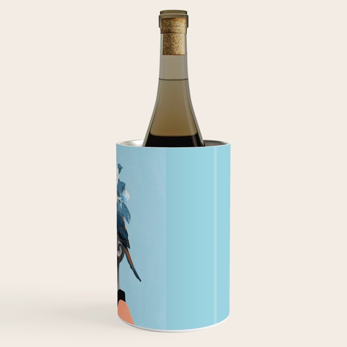 Girl with parrot Wine Chiller Gallery Image 3