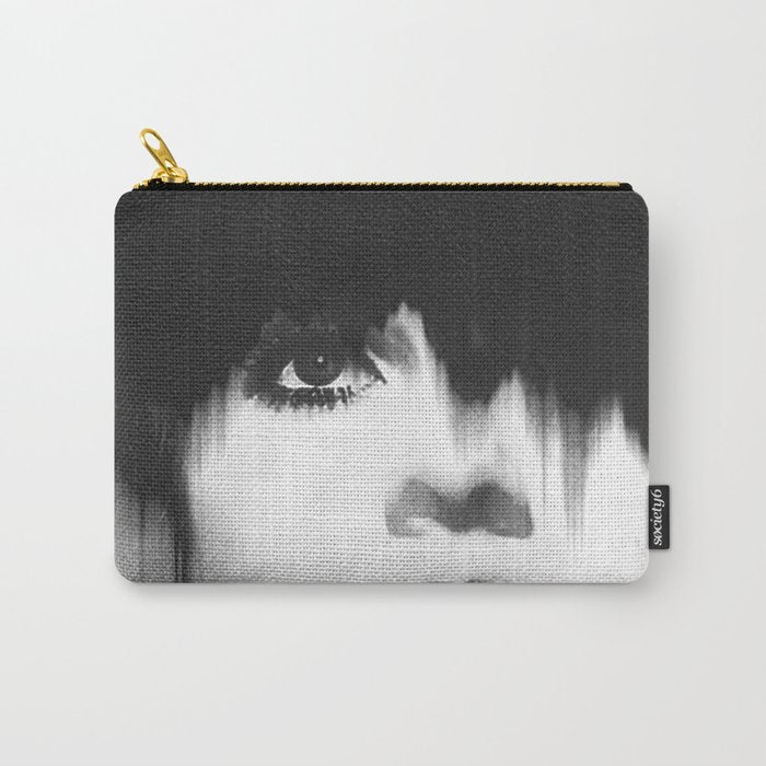 WOMEN (PORTRAIT) BLACK AND WHITE Carry All Pouch Gallery Image 1