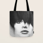 WOMEN (PORTRAIT) BLACK AND WHITE Tote Bag Gallery Image 1